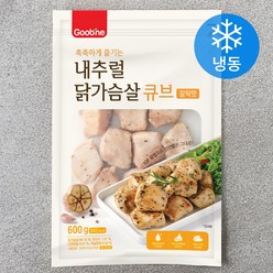굽네 내추럴 닭가슴살 큐브 갈릭맛 (냉동), 600g, 1개