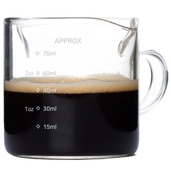 칼딘 홈카페 커피 에스프레소 샷글라스 80ml, 1개, 투명