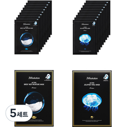 제이엠솔루션 액티브 버드 네스트 마스크 10p + 젤리 피쉬 마스크 10p 세트, 5세트