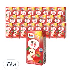 돌 하이 애플 주스, 사과, 120ml, 72개