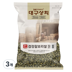 대구상회 2023년산 햇곡 국내산 검정 찰보리쌀, 3개, 4kg