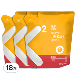 레인보우샵 세탁조클리너 클린파우치, 330g, 18개