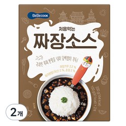 베베쿡 처음먹는 덮밥 소스, 짜장, 200g, 2개