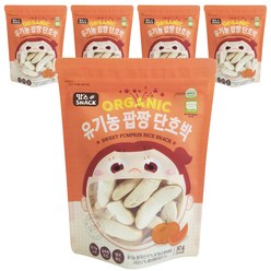 맘스스낵 유기농 팝짱 단호박, 단호박맛, 30g, 5개