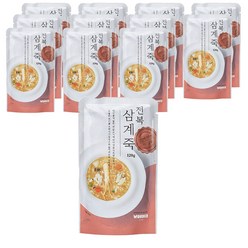 원더푸드 반려동물용 죽 120g, 전복 + 닭 혼합맛, 12개