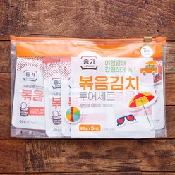 종가 볶음김치 투어세트, 80g, 5개