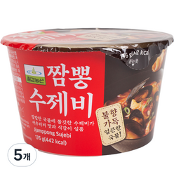 칠갑농산 짬뽕 수제비, 176g, 5개