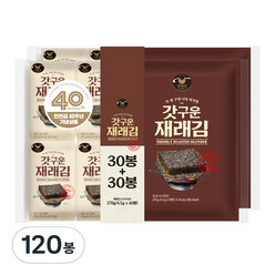 만전김 갓구운 재래김 도시락, 4.5g, 120개