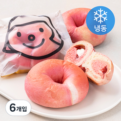 훕훕베이글 딸기러버 베이글 (냉동), 6개입, 155g
