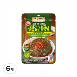 오뚜기 오늘밥상 생깻잎무침양념, 6개, 100g