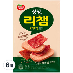 리챔 상상 오리지널 햄맛, 40g, 6개