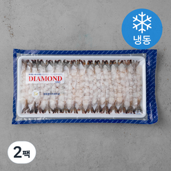 다이아몬드 냉동 흰다리 새우살 30마리 (냉동), 300g, 2팩