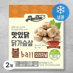 맛있닭 닭가슴살 볼 오리지널 (냉동), 100g, 2개