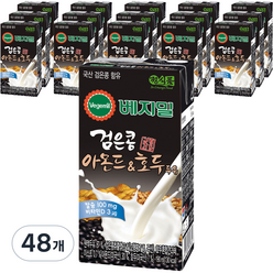 정식품 베지밀 검은콩 아몬드 호두 두유, 190ml, 48개