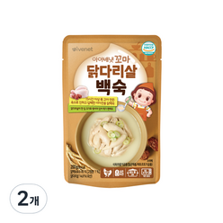 아이배냇 꼬마 유아국, 닭백숙맛, 200g, 2개