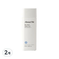 어바웃미 비 클린 워터 선블록 SPF50+ PA++++, 2개, 50ml