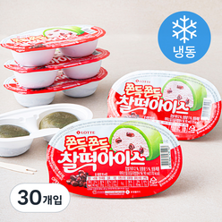 쫀득쫀득 찰떡아이스 (냉동), 90ml, 30개