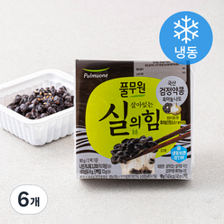 풀무원 국내산 검정약콩 흑마늘 나또 (냉동), 45g, 6개