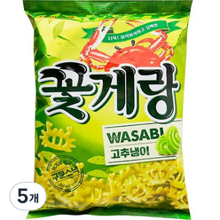 크라운 꽃게랑 와사비, 70g, 5개