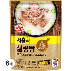 오뚜기 서울식 설렁탕, 500g, 6개
