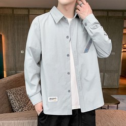 남성용 알럽홈 포인트 레터링 라인 셔츠
