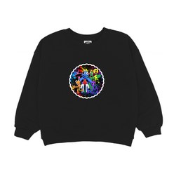나노핏 아동용 레인보우 프렌즈 우주모험 약기모 맨투맨 티셔츠