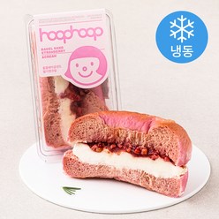 훕훕베이글 샌드 딸기앤크림 (냉동), 110g, 2개입