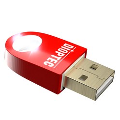 디옵텍 USB 블루투스 ver 5.0 동글, BTD50-RD, 레드