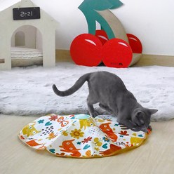 리스펫 고양이 자동 장난감 멀티 꼬리잡기, 민트, 1개