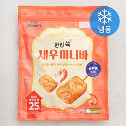 고래사어묵 한입 쏙 새우 미니바 (냉동), 350g, 1개