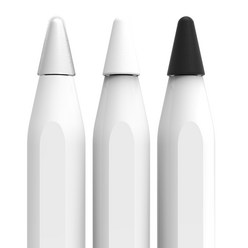 아라리 애플펜슬 에이팁 펜촉 3종 x 3p 세트, 클리어, 화이트, 블랙, 1세트