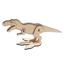 티라노사우루스 공룡 만들기 3D 입체퍼즐, 10피스, 혼합색상