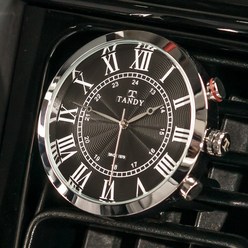 탠디 로얄 차량용 인테리어 시계 아라비아 / 로마, 탠디 로마 블랙