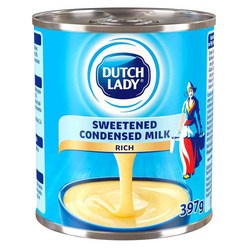 네덜란드산 우유를 농축한 연유 더치레이디 가당(Sweetened Condensed Milk) 397g 1캔 빙수재료 라떼 커피 밀크티