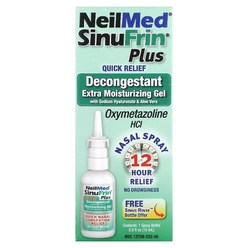 NeilMed SinuFrin Plus Decongestant Nasal Spray Extra Moisturizing Gel 0.5 fl oz (15 ml)