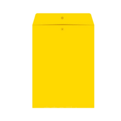 똑딱이형 비닐 서류봉투 노랑, A4, 9개