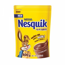 [더착한푸드]네스퀵 초콜릿맛(네슬레 400g) 식자재마트 대용량 업소용 코코아 카카오파우더 핫초코 녹차라떼 코코넛블랜디, 400g, 1개입, 1개