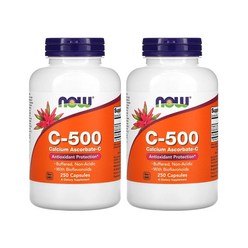 나우푸드 C-500 칼슘 250캡슐 X2병 아스코르베이트