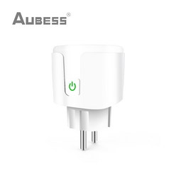 리모콘 호환 범용 AUBESS 20A Tuya WiFi EU 스마트 플러그 홈 전원 모니터 무선 소켓 원격 음성 제어 Alexa, 01 1PCS_01 EU Plug