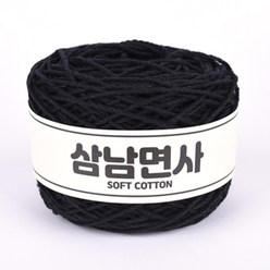 삼남뜨개실 12합 삼남면사 80g 51컬러 코바늘실, 12합 10 블랙 80g, 1개