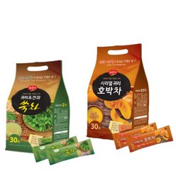 광야식품 호박차(25gx30포)+귀리&견과쑥차(20gx30포), 1세트