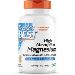 닥터스베스트 High Absorption Magnesium 100 mg 120정, 1개, 240캡슐, 120개