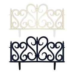 푸르네오 정원울타리 화단울타리 유럽형 고딕울타리 블랙/화이트, 푸르네오 고딕정원울타리(유럽형/화이트)/낱개1개