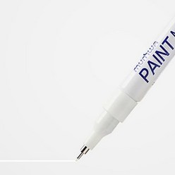 얇은 페인트 마카펜 가는닙 1mm 택1 건축 현장 마킹 유리에쓰는펜, 색상, 하양