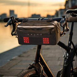 미킵 자전거 킥보드 다용도 LED 핸들바 가방, 1개
