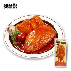 햇살닭 더촉촉한 닭가슴살 핫양념치킨맛 (100g) 소스 닭가슴살, 10개, 100g