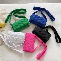 여성용 패딩백 바게트 숄더백 핸드백 퀼팅백 크로스백 가방