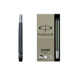 파카 QUINK 병잉크 57ml 만년필 잉크 카트리지 컨버터 나사형 피스톤형, 잉크카트리지블랙, 1개