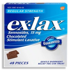 exlax 변비 초콜렛 48피스, 1개, 옵션선택