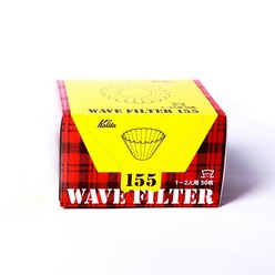 칼리타 웨이브필터 화이트 1 2인용 50매 KWF-155, 50개, 1개
